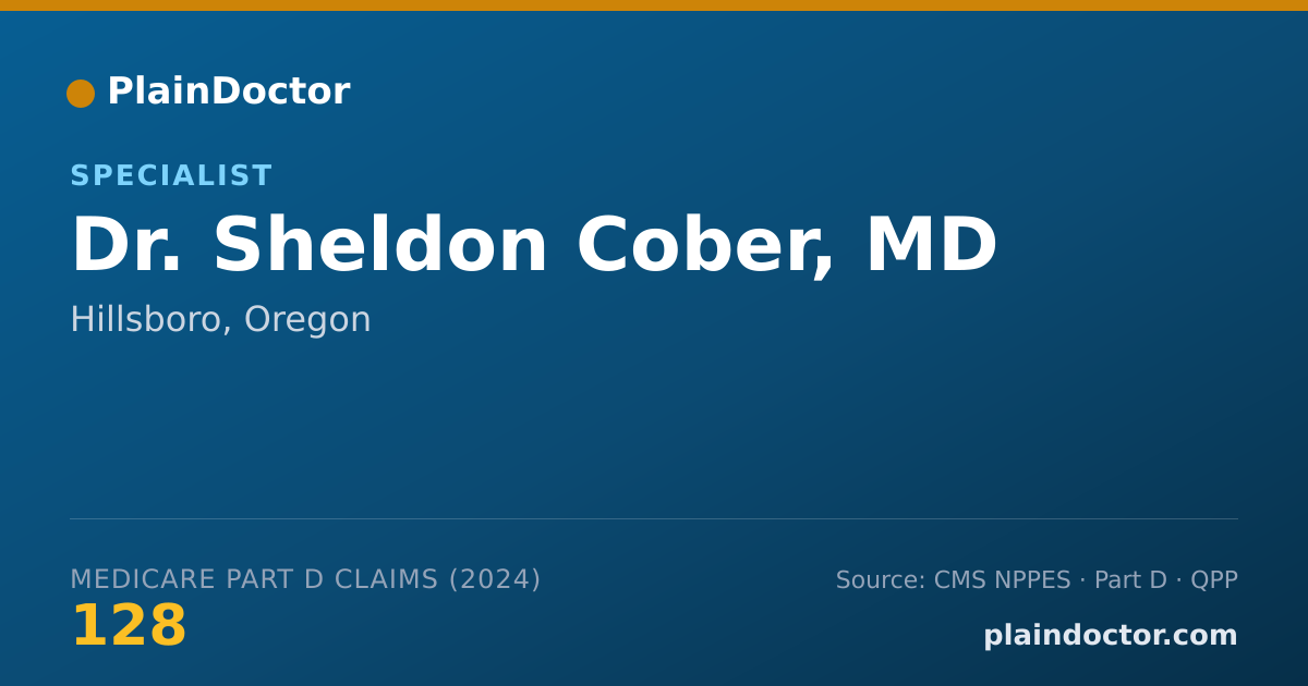 Shareable card for Sheldon Cober, MD - Plastic Surgery Physician, Hillsboro, OR