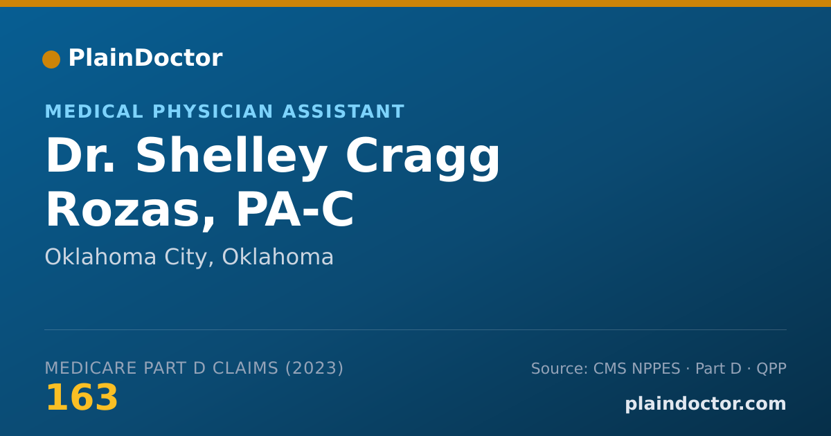 Shareable card for Shelley Cragg Rozas, PA-C - Medical Physician Assistant, Oklahoma City, OK
