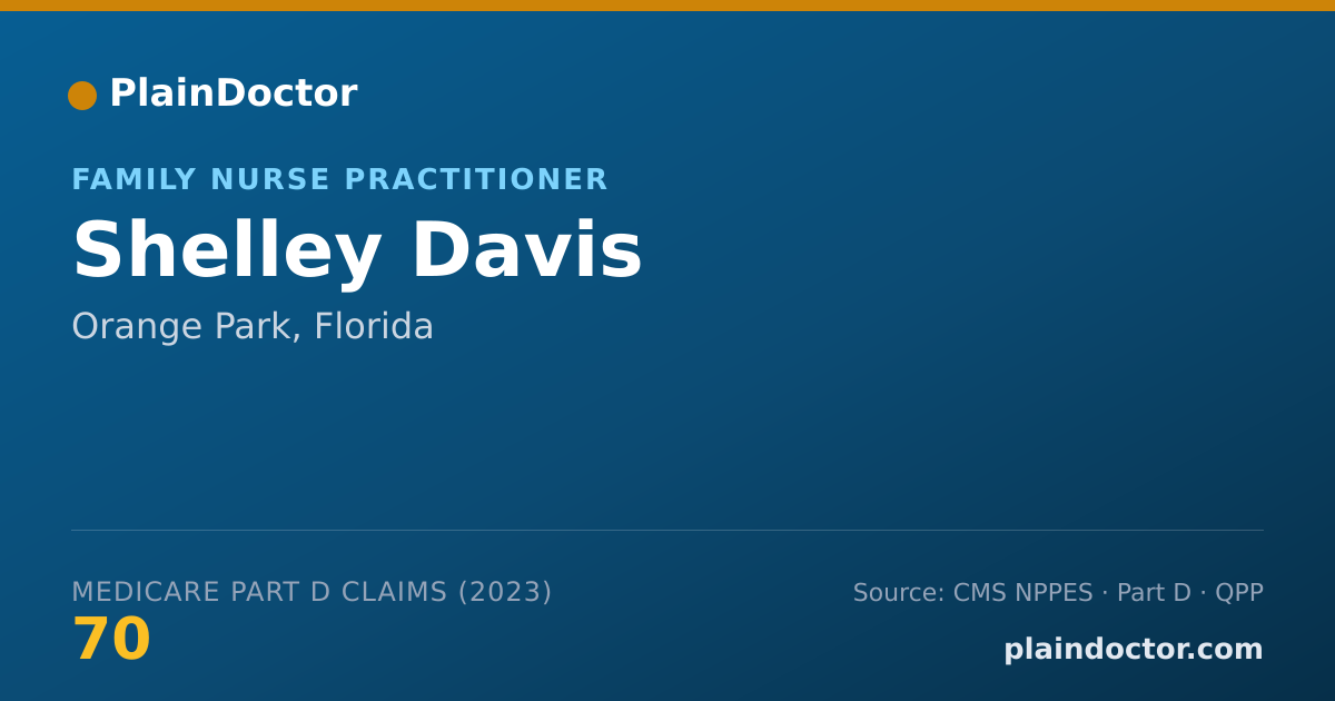Shareable card for Shelley Davis - Family Nurse Practitioner, Orange Park, FL