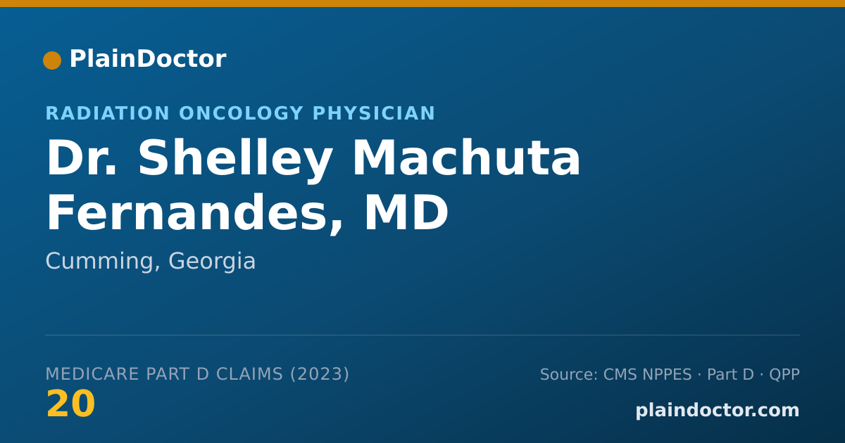 Shareable card for Shelley Machuta Fernandes, MD - Radiation Oncology Physician, Cumming, GA