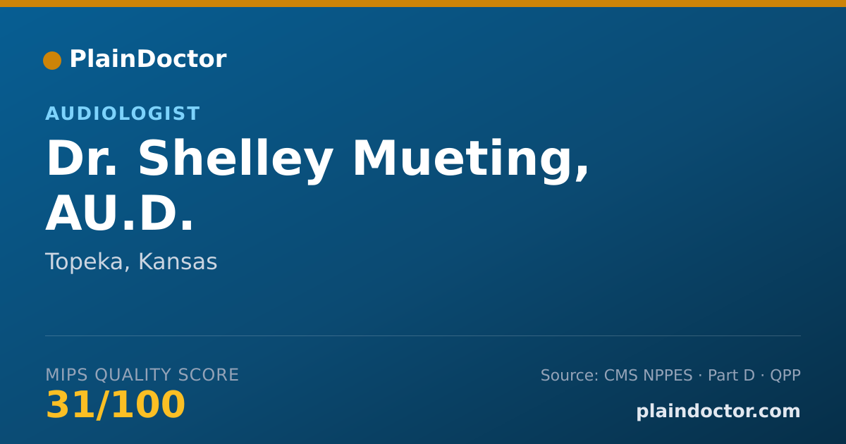 Shareable card for Shelley Mueting, AU.D. - Audiologist, Topeka, KS