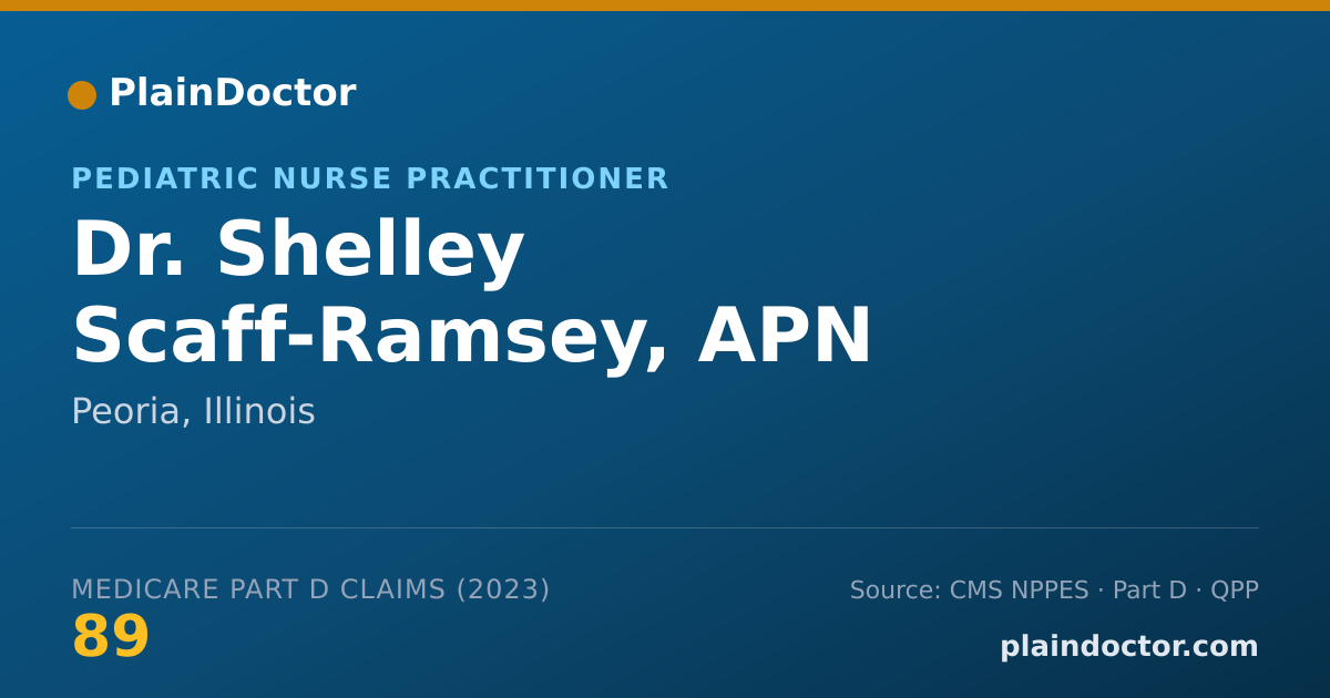 Shareable card for Shelley Scaff-Ramsey, APN - Pediatric Nurse Practitioner, Peoria, IL