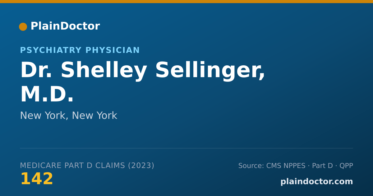 Shareable card for Shelley Sellinger, M.D. - Psychiatry Physician, New York, NY