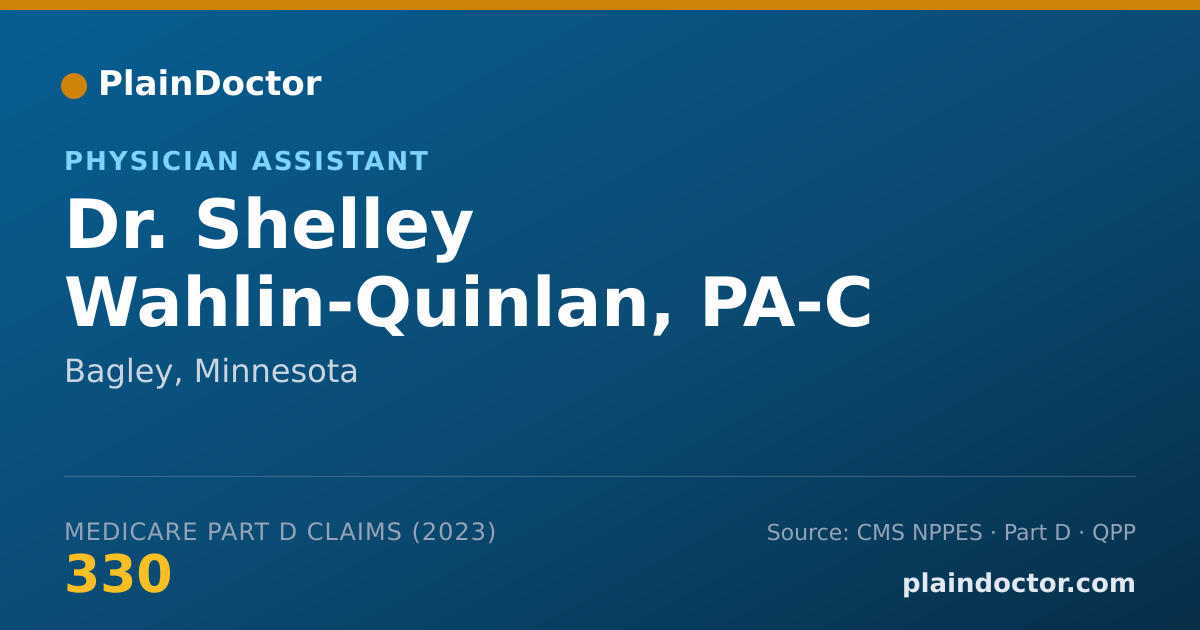 Shareable card for Shelley Wahlin-Quinlan, PA-C - Physician Assistant, Bagley, MN