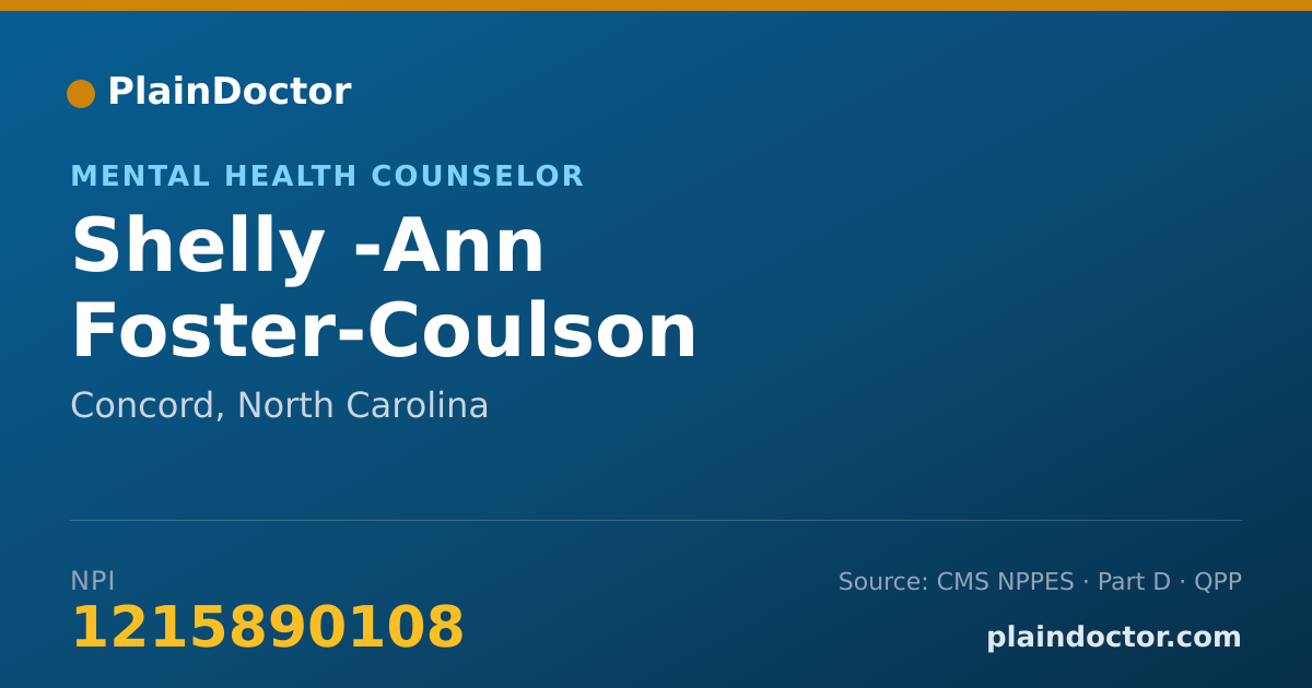 Shareable card for Shelly -Ann Foster-Coulson - Mental Health Counselor, Murray, UT