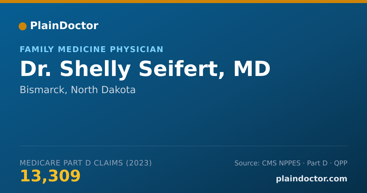 Shareable card for Shelly Seifert, MD - Family Medicine Physician, Bismarck, ND