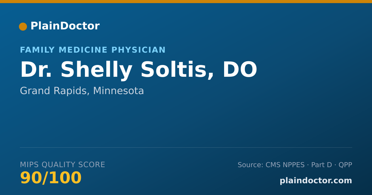 Shareable card for Shelly Soltis, DO - Family Medicine Physician, Grand Rapids, MN