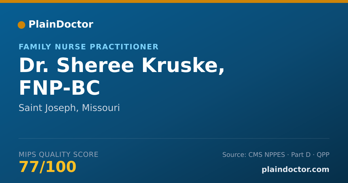 Shareable card for Sheree Kruske, FNP-BC - Family Nurse Practitioner, Saint Joseph, MO