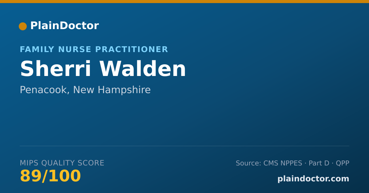 Shareable card for Sherri Walden - Family Nurse Practitioner, Penacook, NH