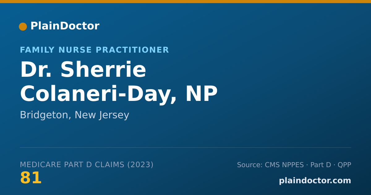 Shareable card for Sherrie Colaneri-Day, NP - Family Nurse Practitioner, Bridgeton, NJ