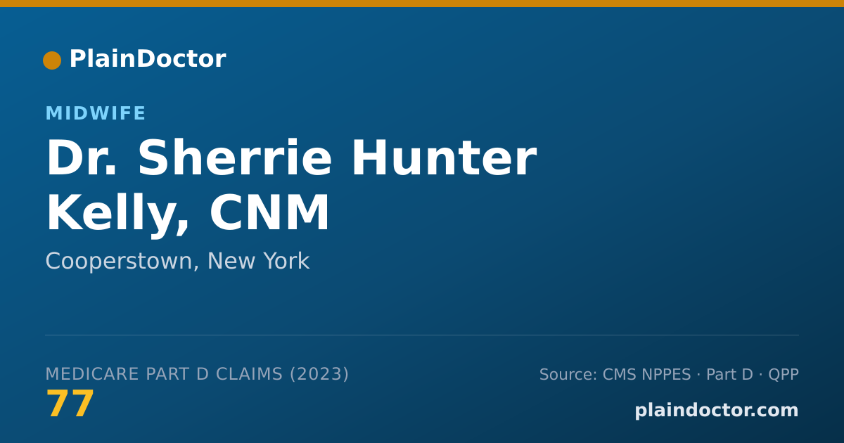 Shareable card for Sherrie Hunter Kelly, CNM - Midwife, Cooperstown, NY