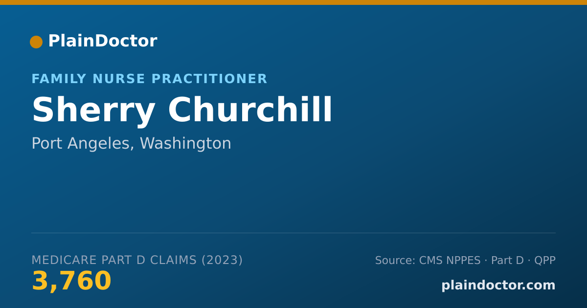 Shareable card for Sherry Churchill - Family Nurse Practitioner, Port Angeles, WA