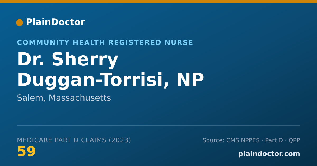 Shareable card for Sherry Duggan-Torrisi, NP - Community Health Registered Nurse, Salem, MA
