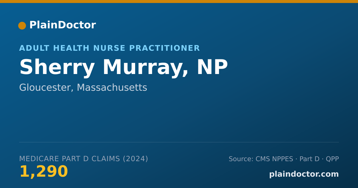 Shareable card for Sherry Murray, NP - Adult Health Nurse Practitioner, Gloucester, MA