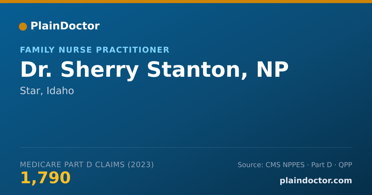 Shareable card for Sherry Stanton, NP - Family Nurse Practitioner, Star, ID