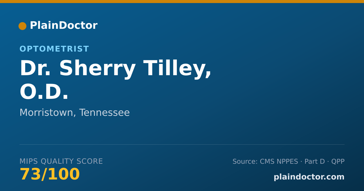 Shareable card for Sherry Tilley, O.D. - Optometrist, Morristown, TN