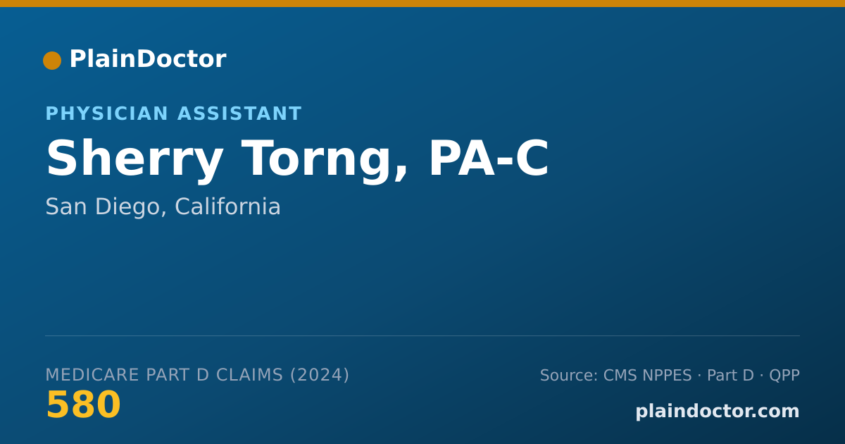 Shareable card for Sherry Torng, PA-C - Physician Assistant, San Diego, CA