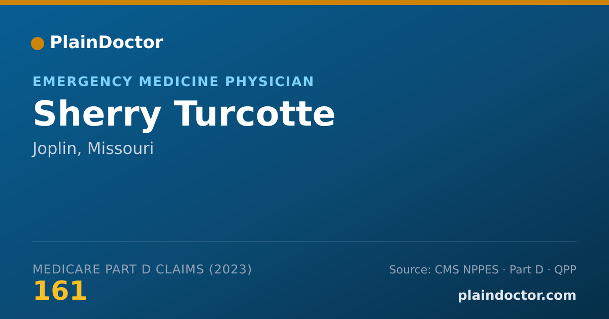 Shareable card for Sherry Turcotte - Emergency Medicine Physician, Joplin, MO