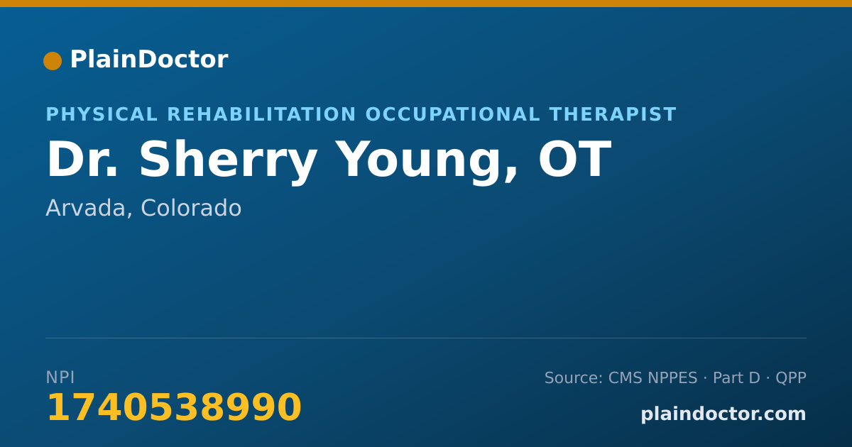Shareable card for Sherry Young, OT - Physical Rehabilitation Occupational Therapist, Arvada, CO