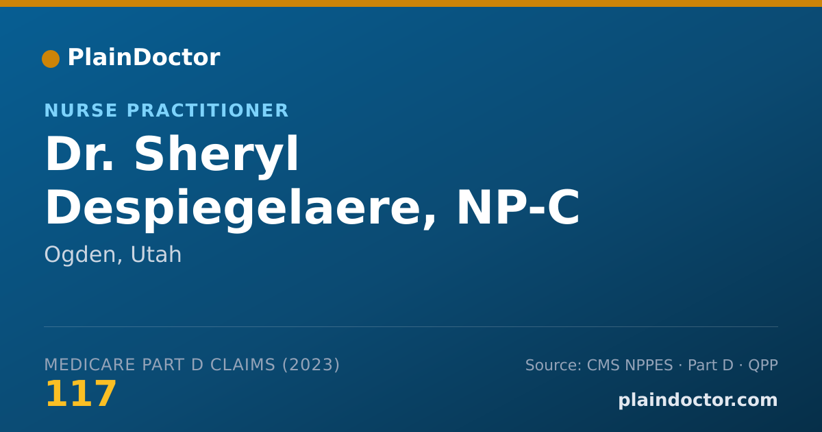 Shareable card for Sheryl Despiegelaere, NP-C - Nurse Practitioner, Ogden, UT