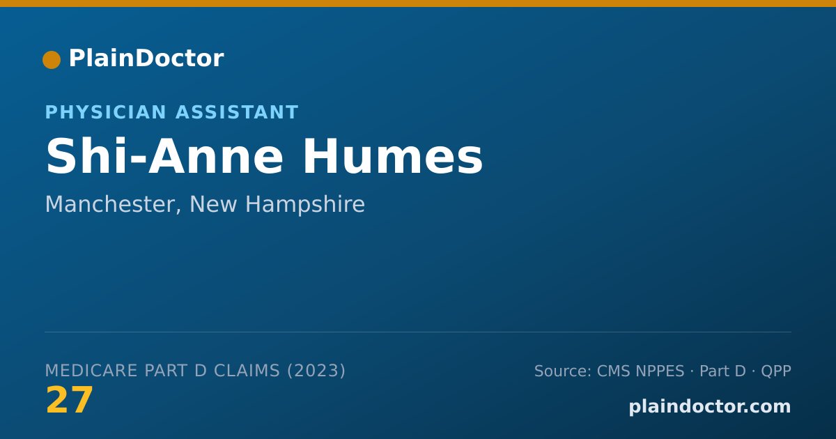Shareable card for Shi-Anne Humes - Physician Assistant, Manchester, NH