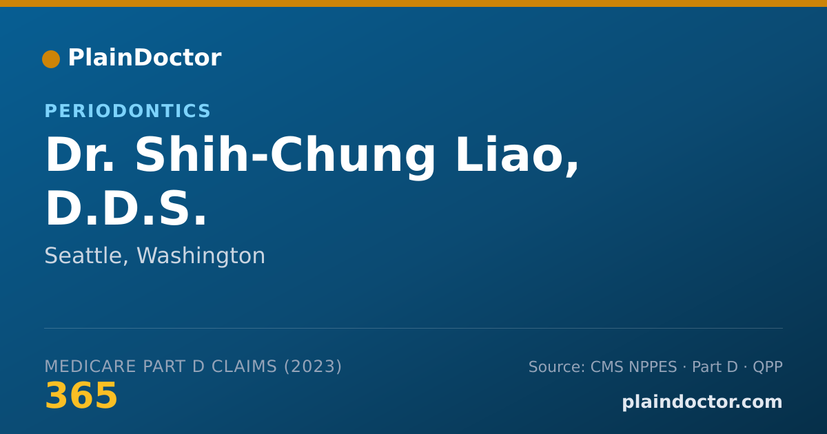Shareable card for Shih-Chung Liao, D.D.S. - Periodontics, Seattle, WA