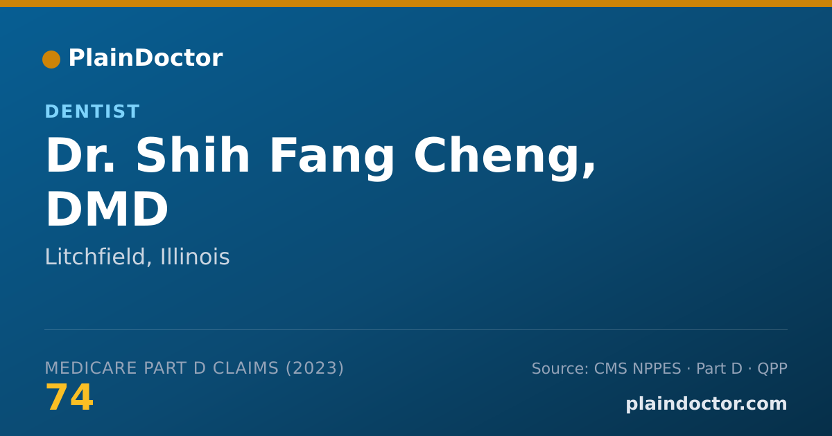 Shareable card for Shih Fang Cheng, DMD - Dentist, Litchfield, IL