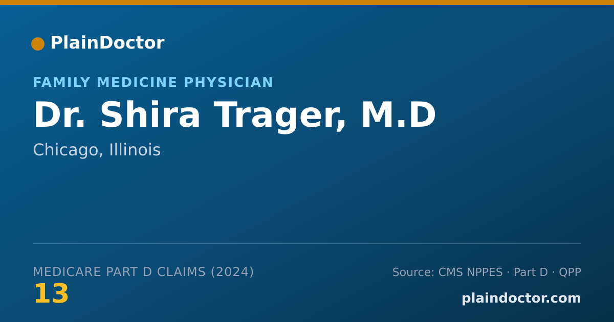 Shareable card for Shira Trager, M.D - Family Medicine Physician, Chicago, IL