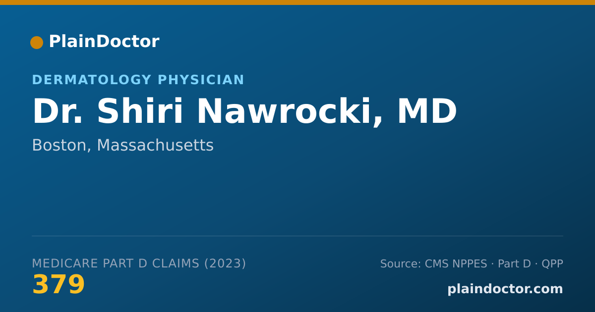 Shareable card for Shiri Nawrocki, MD - Dermatology Physician, Boston, MA