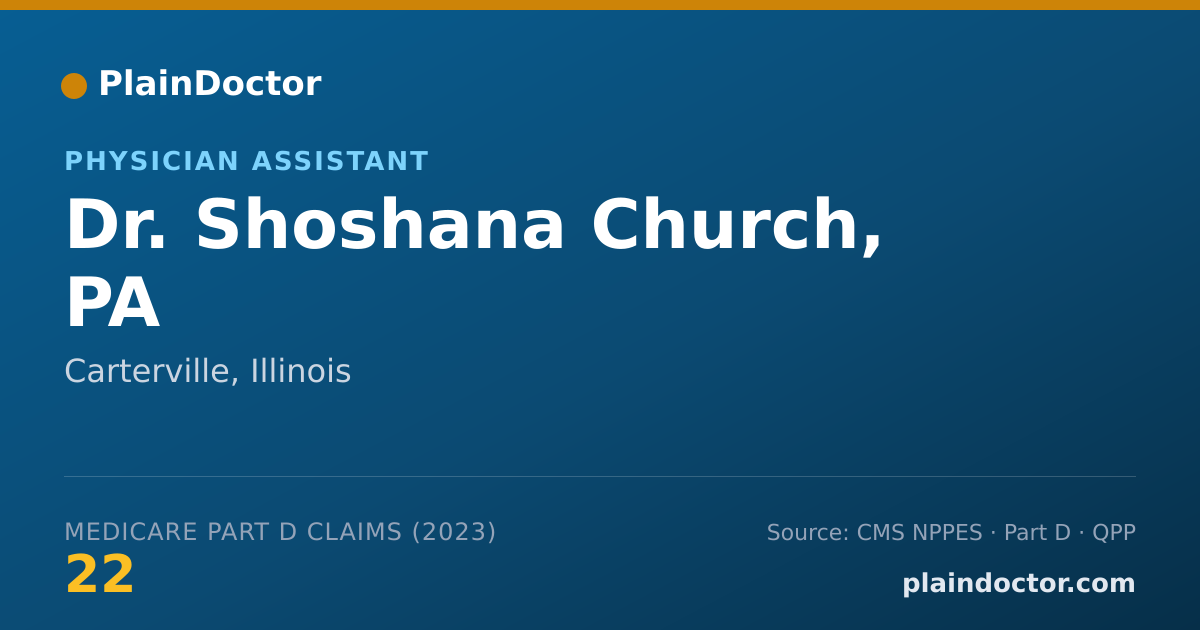 Shareable card for Shoshana Church, PA - Physician Assistant, Carterville, IL