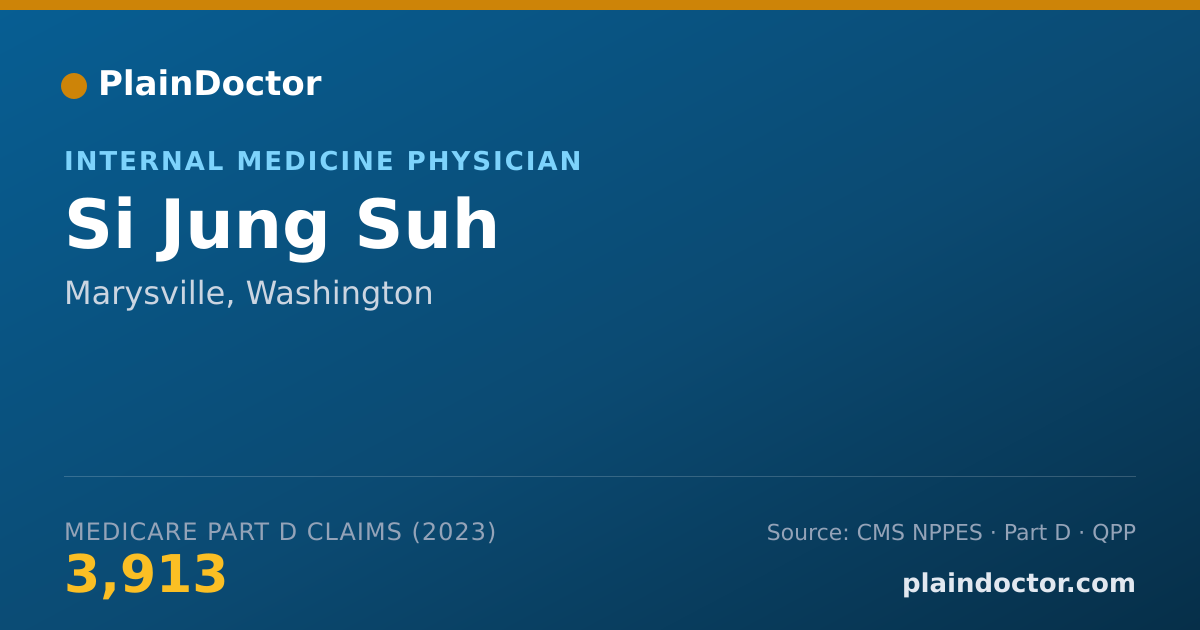 Shareable card for Si Jung Suh - Internal Medicine Physician, Marysville, WA