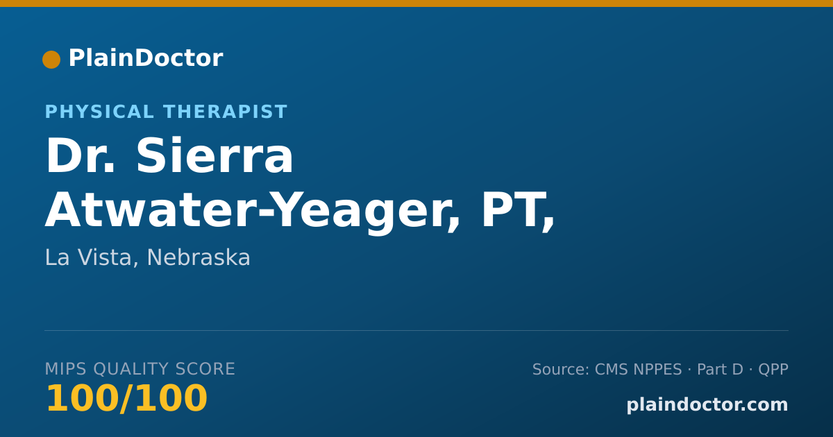 Shareable card for Sierra Atwater-Yeager, PT, DPT - Physical Therapist, La Vista, NE