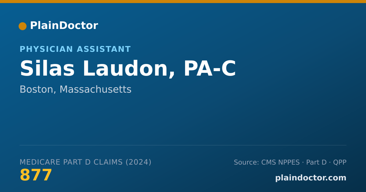 Shareable card for Silas Laudon, PA-C - Physician Assistant, Boston, MA