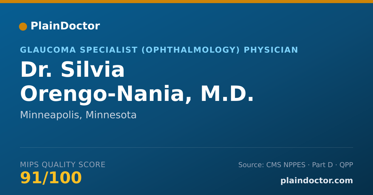 Shareable card for Silvia Orengo-Nania, M.D. - Glaucoma Specialist (Ophthalmology) Physician, Minneapolis, MN