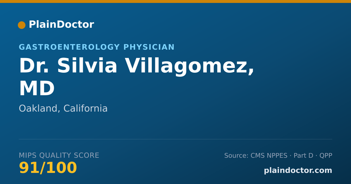 Shareable card for Silvia Villagomez, MD - Gastroenterology Physician, Oakland, CA