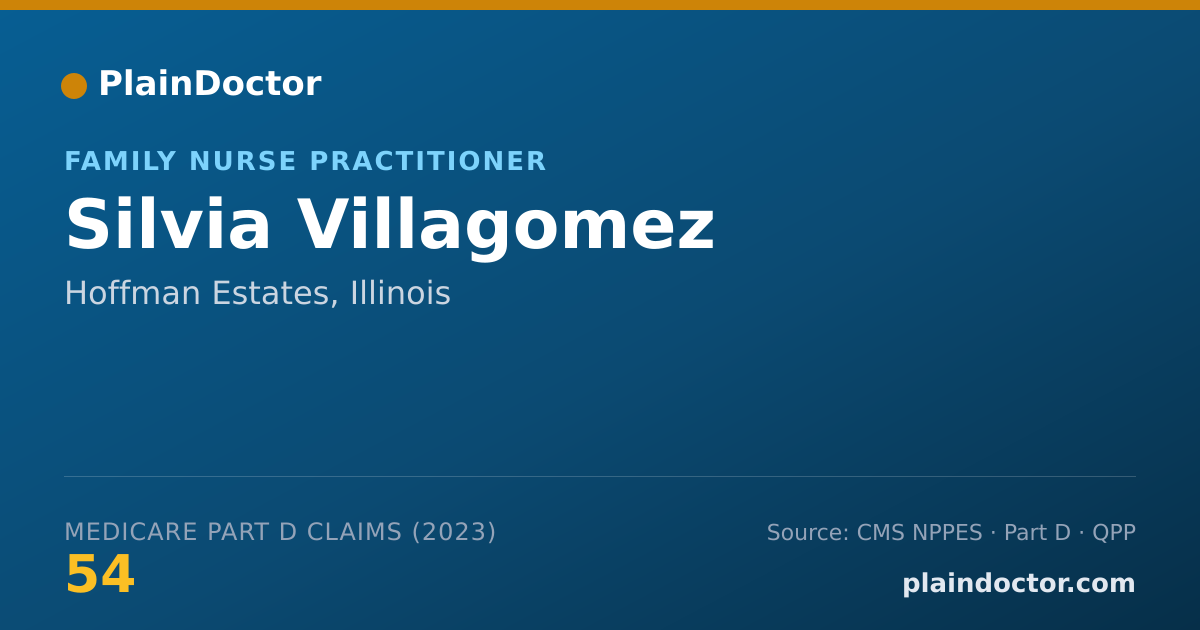 Shareable card for Silvia Villagomez - Family Nurse Practitioner, Hoffman Estates, IL