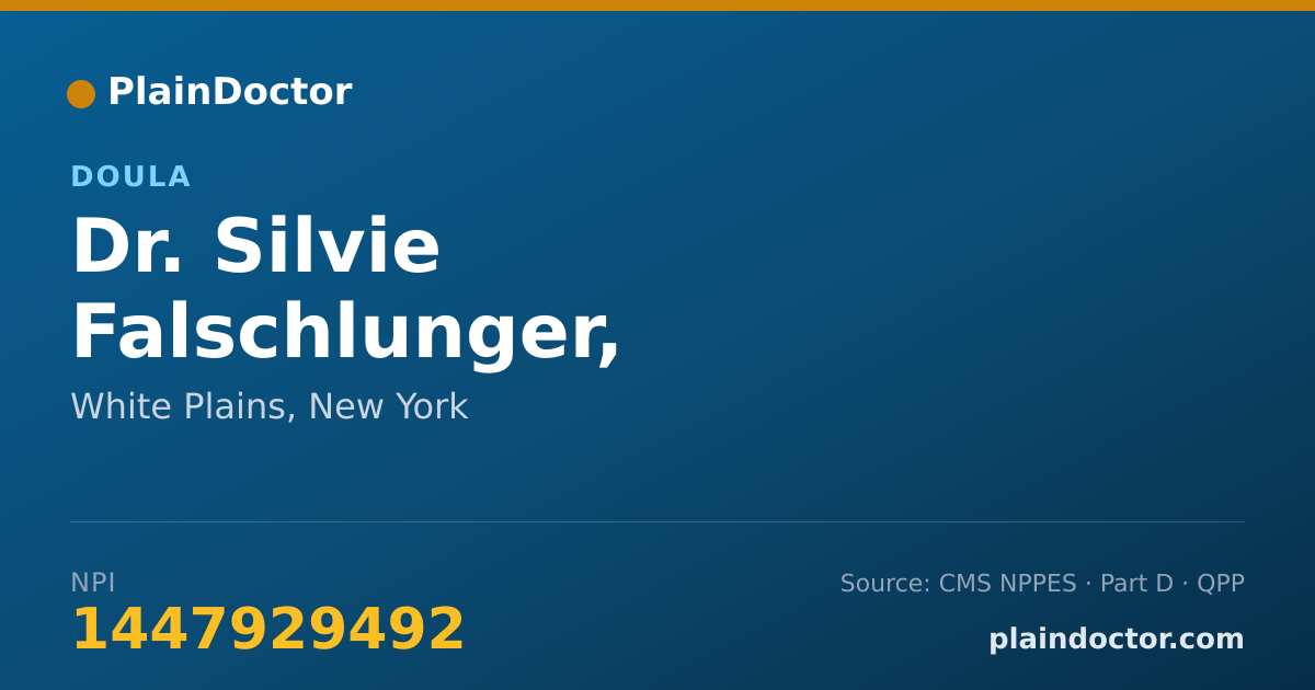 Shareable card for Silvie Falschlunger, CERTIFIED DOULA - Doula, White Plains, NY