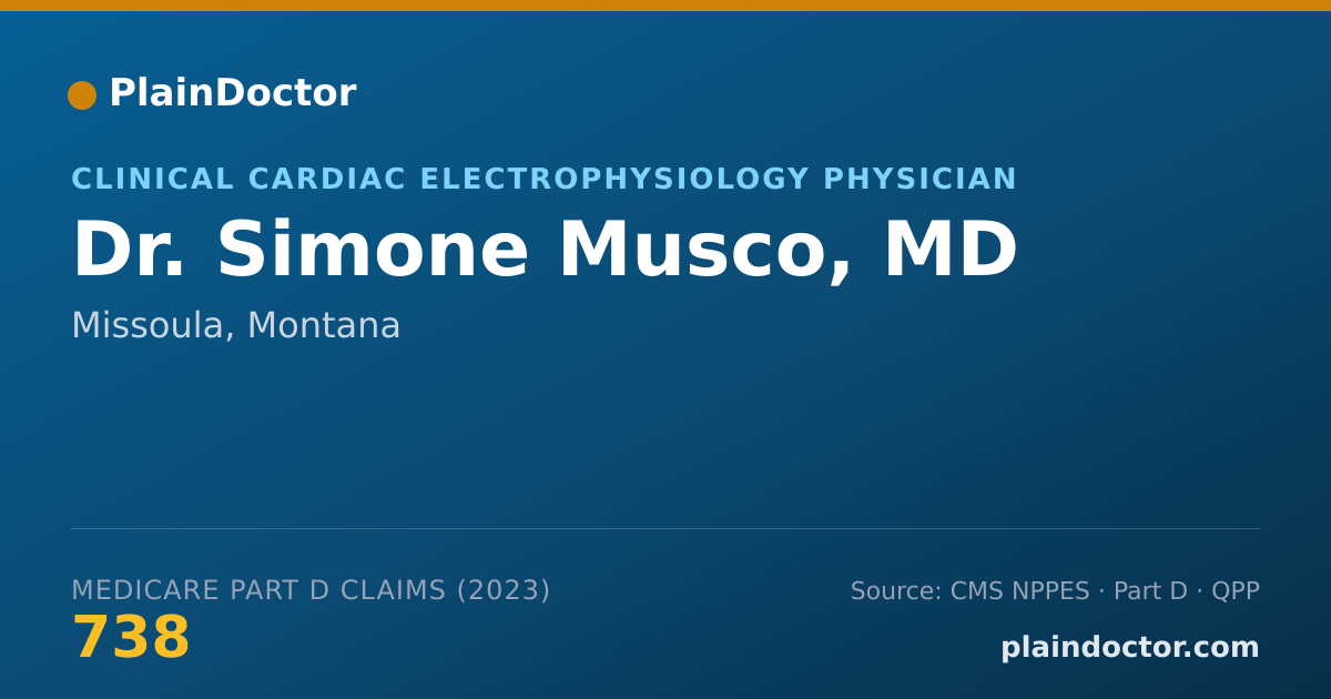 Shareable card for Simone Musco, MD - Clinical Cardiac Electrophysiology Physician, Missoula, MT