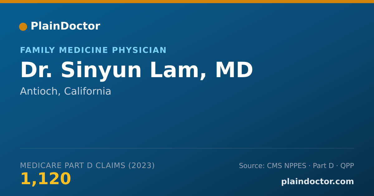 Shareable card for Sinyun Lam, MD - Family Medicine Physician, Antioch, CA