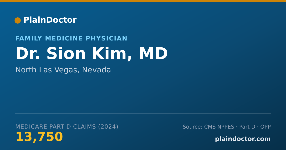 Shareable card for Sion Kim, MD - Family Medicine Physician, North Las Vegas, NV