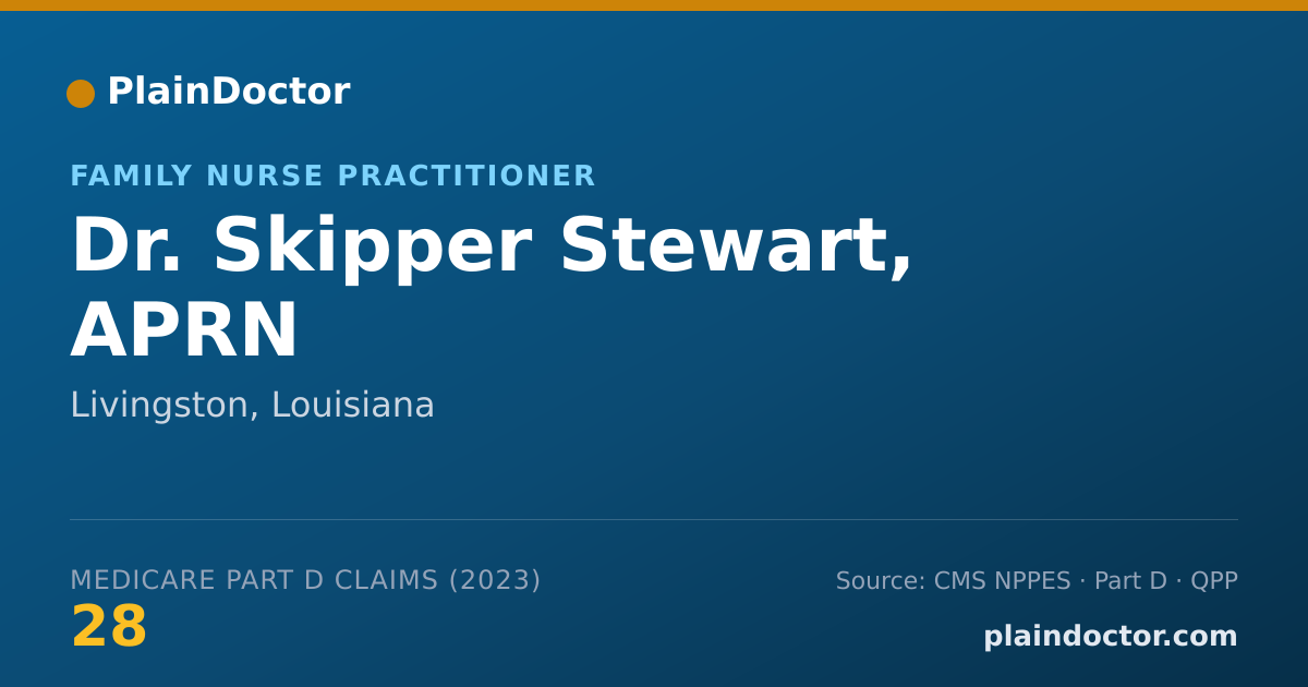 Shareable card for Skipper Stewart, APRN - Family Nurse Practitioner, Livingston, LA