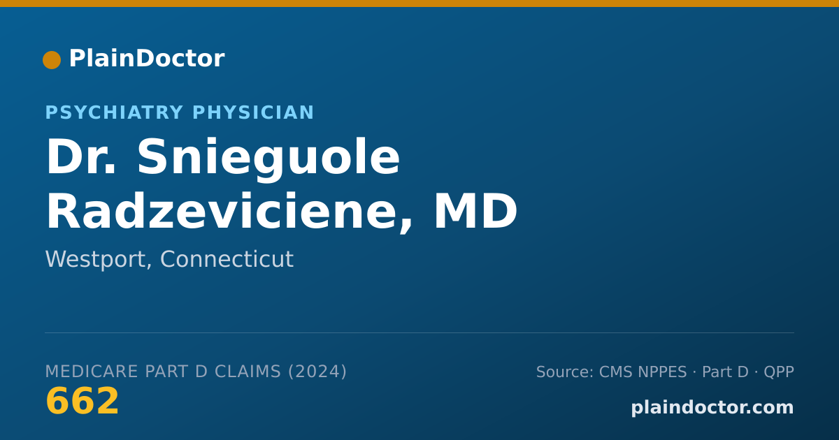 Shareable card for Snieguole Radzeviciene, MD - Psychiatry Physician, Westport, CT
