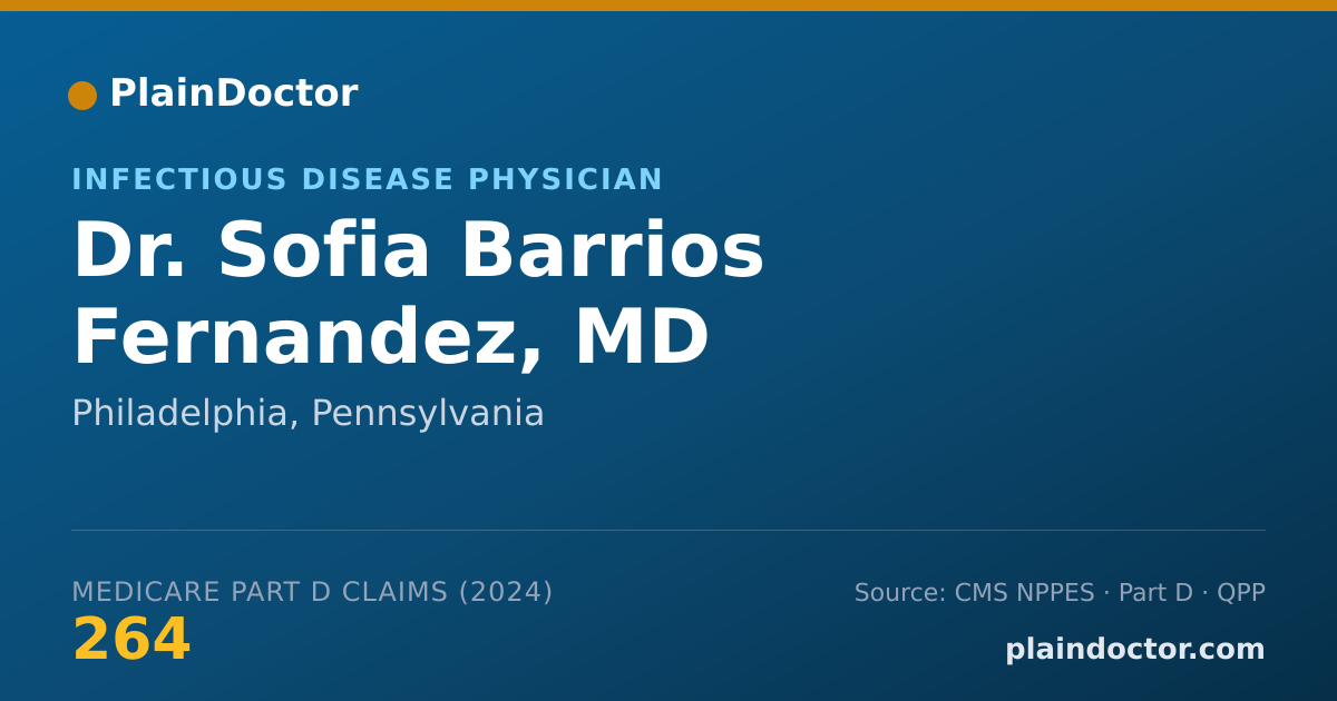 Shareable card for Sofia Barrios Fernandez, MD - Infectious Disease Physician, Philadelphia, PA