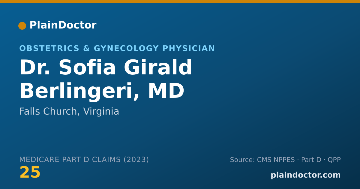 Shareable card for Sofia Girald Berlingeri, MD - Obstetrics & Gynecology Physician, Falls Church, VA