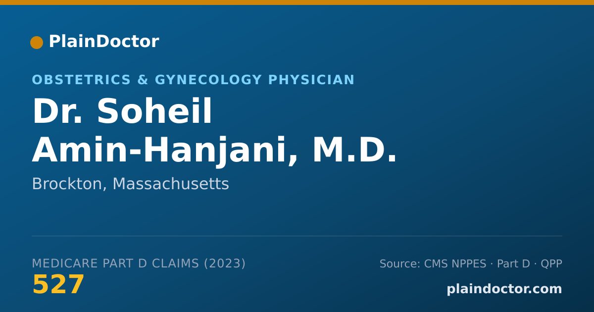 Shareable card for Soheil Amin-Hanjani, M.D. - Obstetrics & Gynecology Physician, Brockton, MA