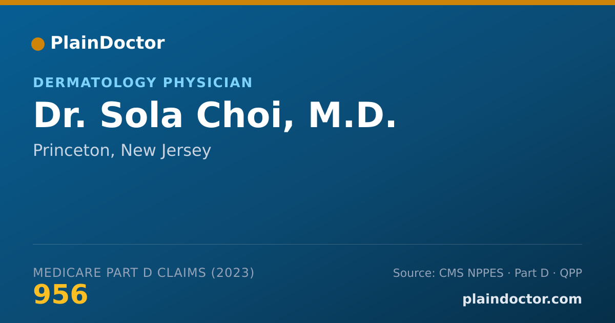 Shareable card for Sola Choi, M.D. - Dermatology Physician, Princeton, NJ