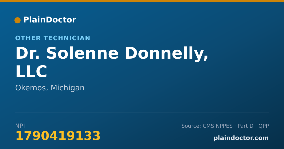 Shareable card for Solenne Donnelly, LLC - Other Technician, Okemos, MI