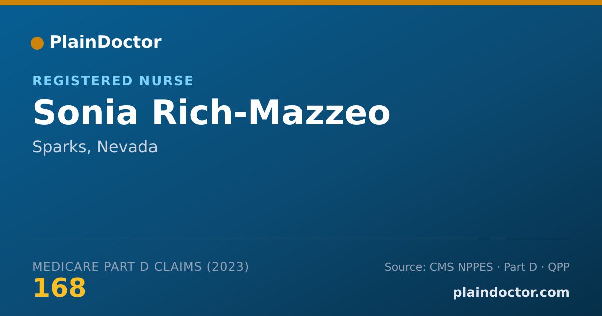 Shareable card for Sonia Rich-Mazzeo - Registered Nurse, Sparks, NV