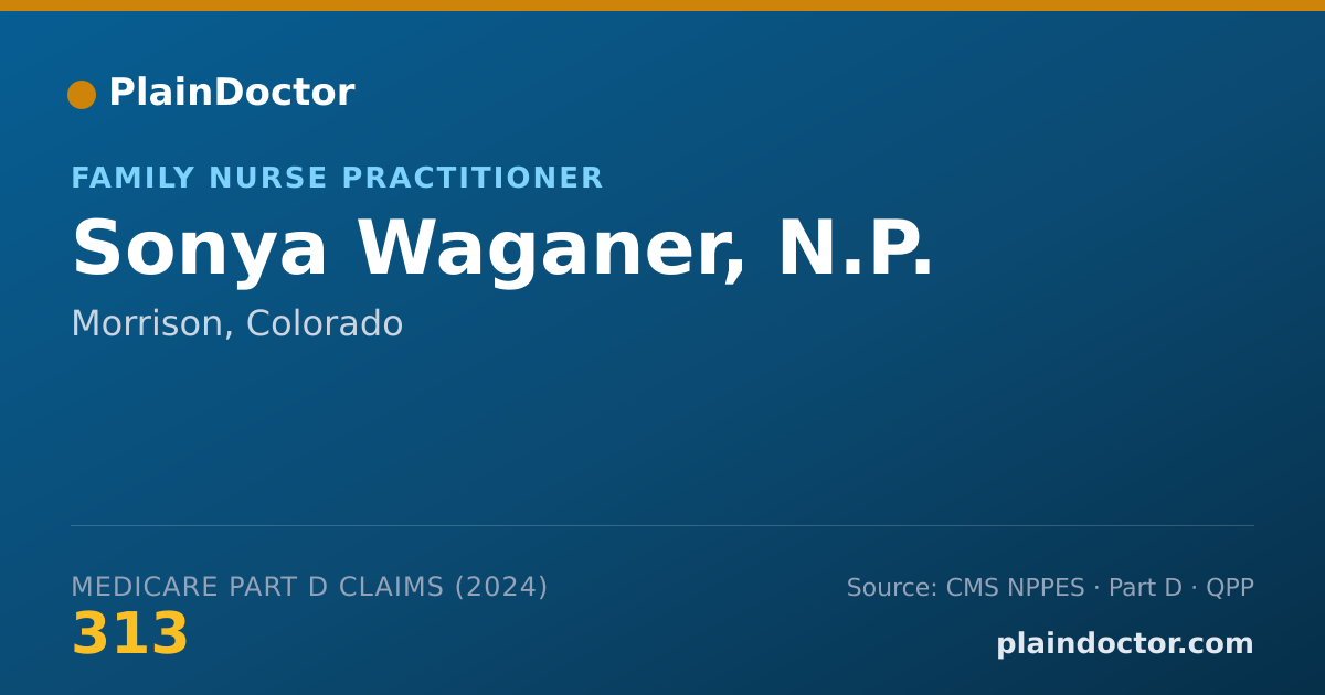 Shareable card for Sonya Waganer, N.P. - Family Nurse Practitioner, Morrison, CO
