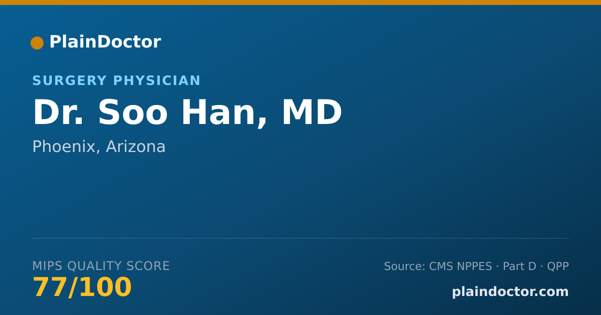 Shareable card for Soo Han, MD - Surgery Physician, Phoenix, AZ